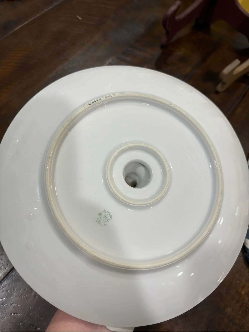 Circa 1924 Noritake Bright Tray/Server Stand with Scenic Design